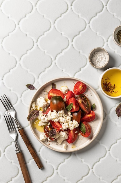 Talerz z domowym daniem